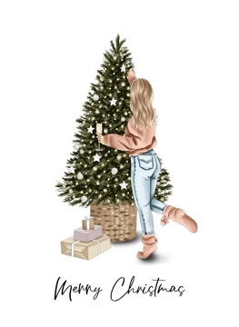 Christmas Tree & Champange