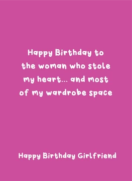 Happy Birthday Girlfriend