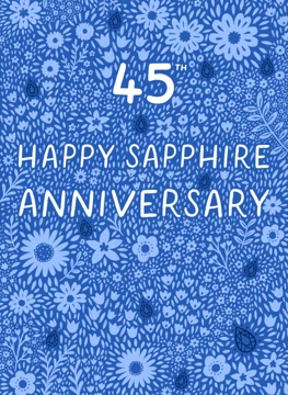 Happy 45th Sapphire Wedding Anniversary