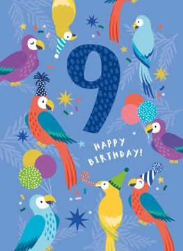 9th Birthday Parrots