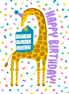 Happy Birthday Giraffe