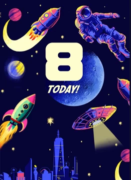 8th Birthday Space Scifi
