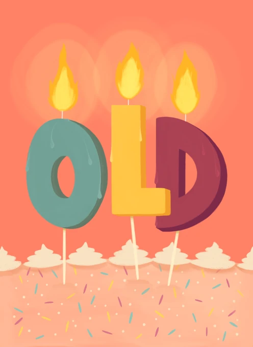 OLD Birthday Candles