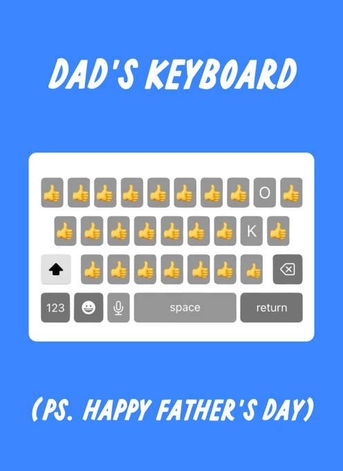 Dad's Keyboard Father's Day