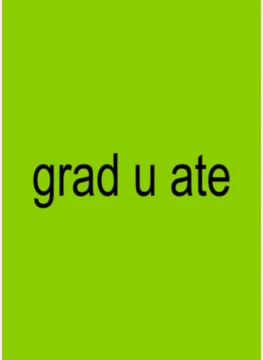 grad u ate - brat album cover graduation card