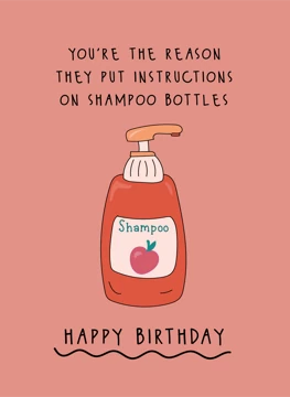 Instructions On Shampoo