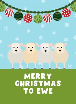 Merry Christmas to Ewe