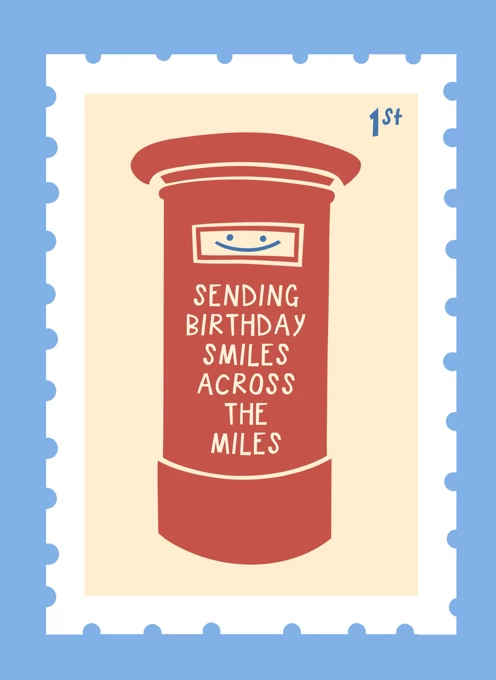 Sending Birthday Smiles Stamp