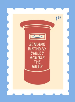 Sending Birthday Smiles Stamp