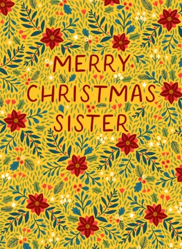 Merry Christmas Sister