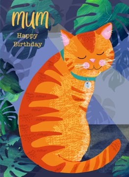 Mum Birthday Cat