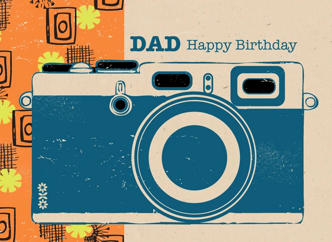 DAD Happy Birthday Camera