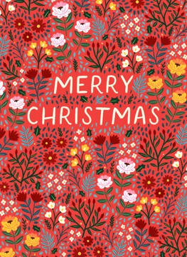 Merry Christmas - Floral