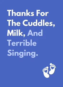 Thanks For The Cuddles