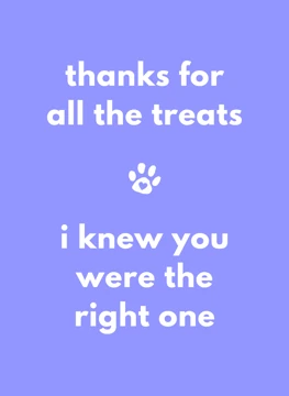 Thanks for All the Treats