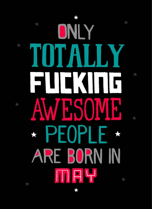Totally Fucking Awesome - May