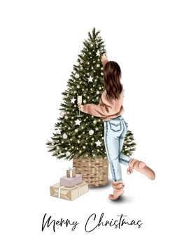 Christmas Tree & Champagne