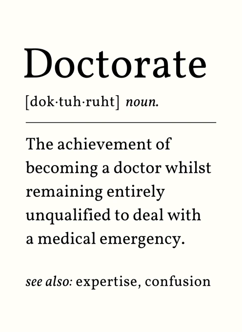 Doctorate Noun