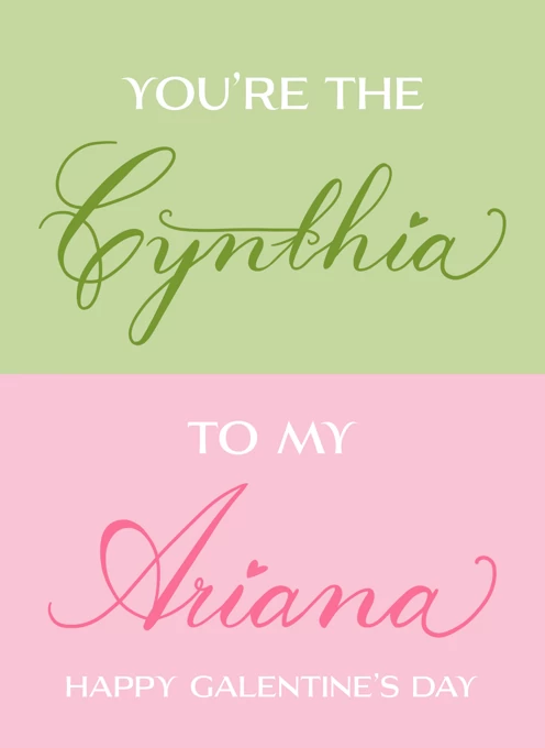 You're the Cynthia to My Ariana