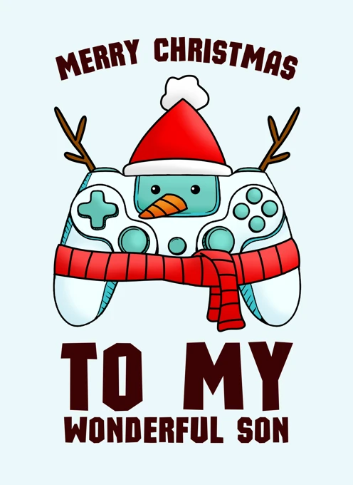 Merry Christmas To My Wonderful Son - Gaming Controller