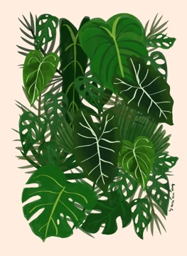 Tropical Foliage Cluster