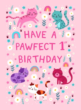 Pawfect 1st Birthday