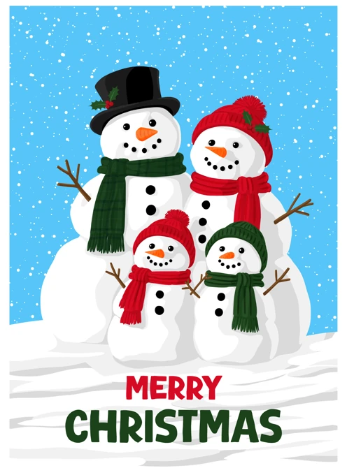 Merry Christmas Snowmen