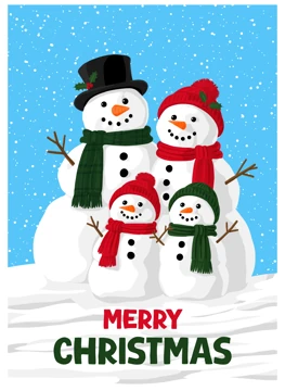 Merry Christmas Snowmen