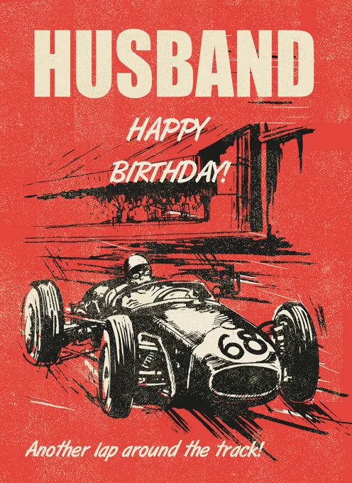 Husband  Grand Prix Racing Birthday