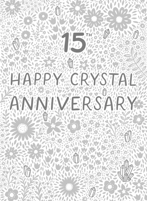 Happy 15th Crystal Wedding Anniversary