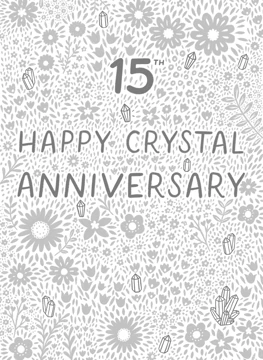 Happy 15th Crystal Wedding Anniversary