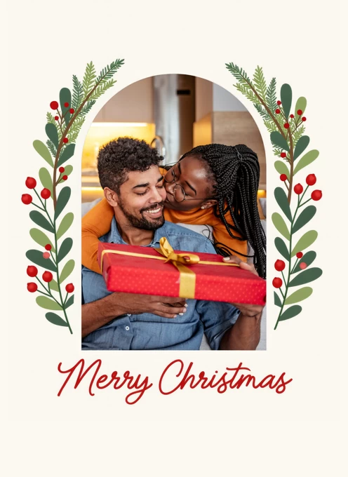 Christmas Arch Photo Frame