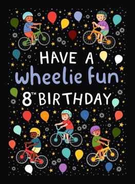 Have a Wheelie Fun 8th Birthday - Bicycle BMX