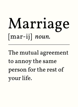 Marriage: The Mutual Agreement