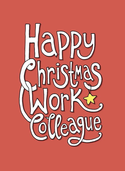 Happy Christmas Work Colleague