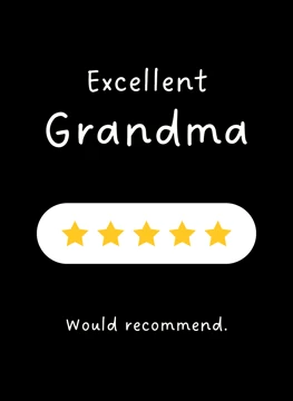 Excellent Grandma - Five Stars