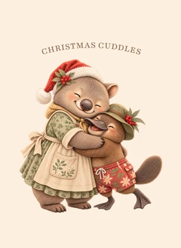 Christmas Cuddles with Willow and Percy