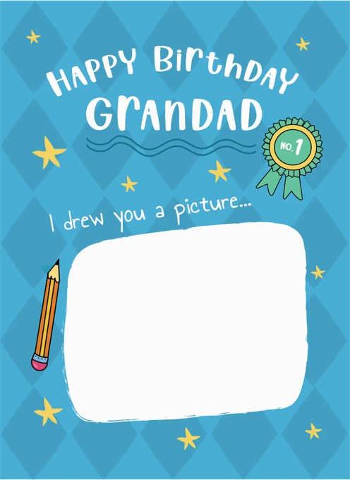 Happy Birthday Grandad - I drew you a picture