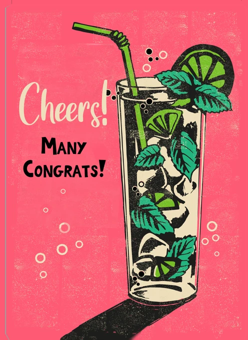 Cheers! Many Congrats!