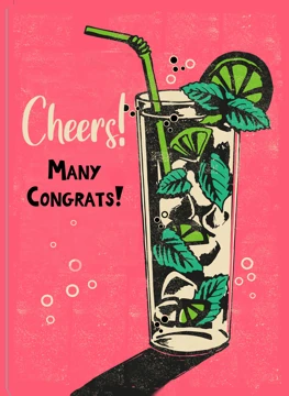 Cheers! Many Congrats!