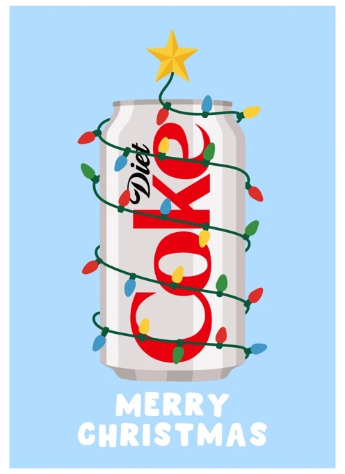 Merry Christmas Coke Can