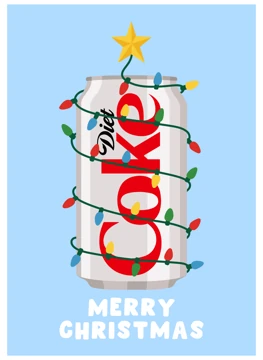 Merry Christmas Coke Can