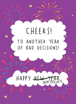 New Year Happy Birthday