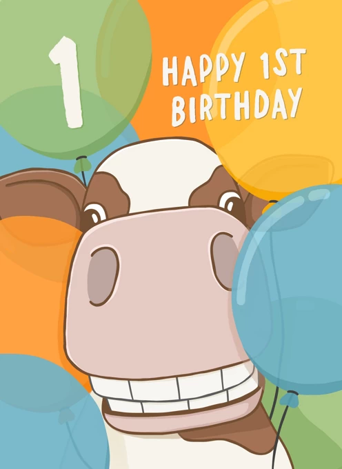 Happy Cow 1st Birthday