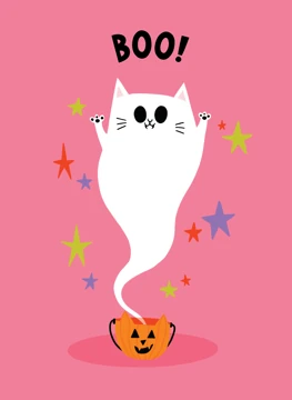Boo! Ghost Cat