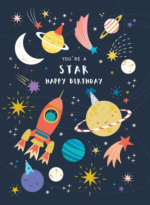 You're a Star Birthday Planets