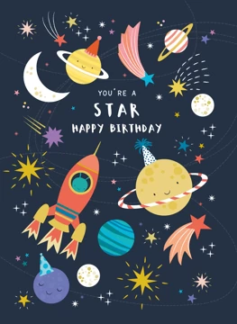 You're a Star Birthday Planets