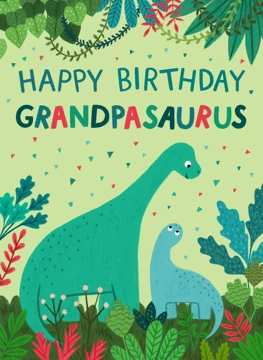 Happy Birthday Grandpasaurus - For Grandpa From The Kids