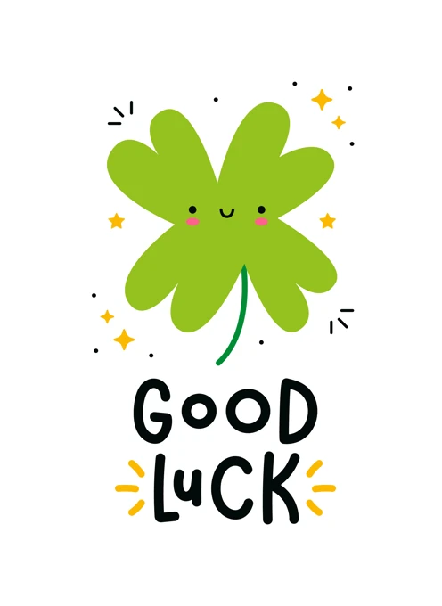 Good Luck Clover Card