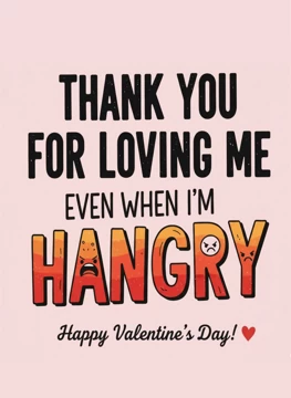 Thank You For Loving Me - Hangry